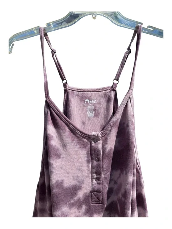 Rags Purple Tie Dye Women's Tank Romper Size Large - Picture 10 of 13